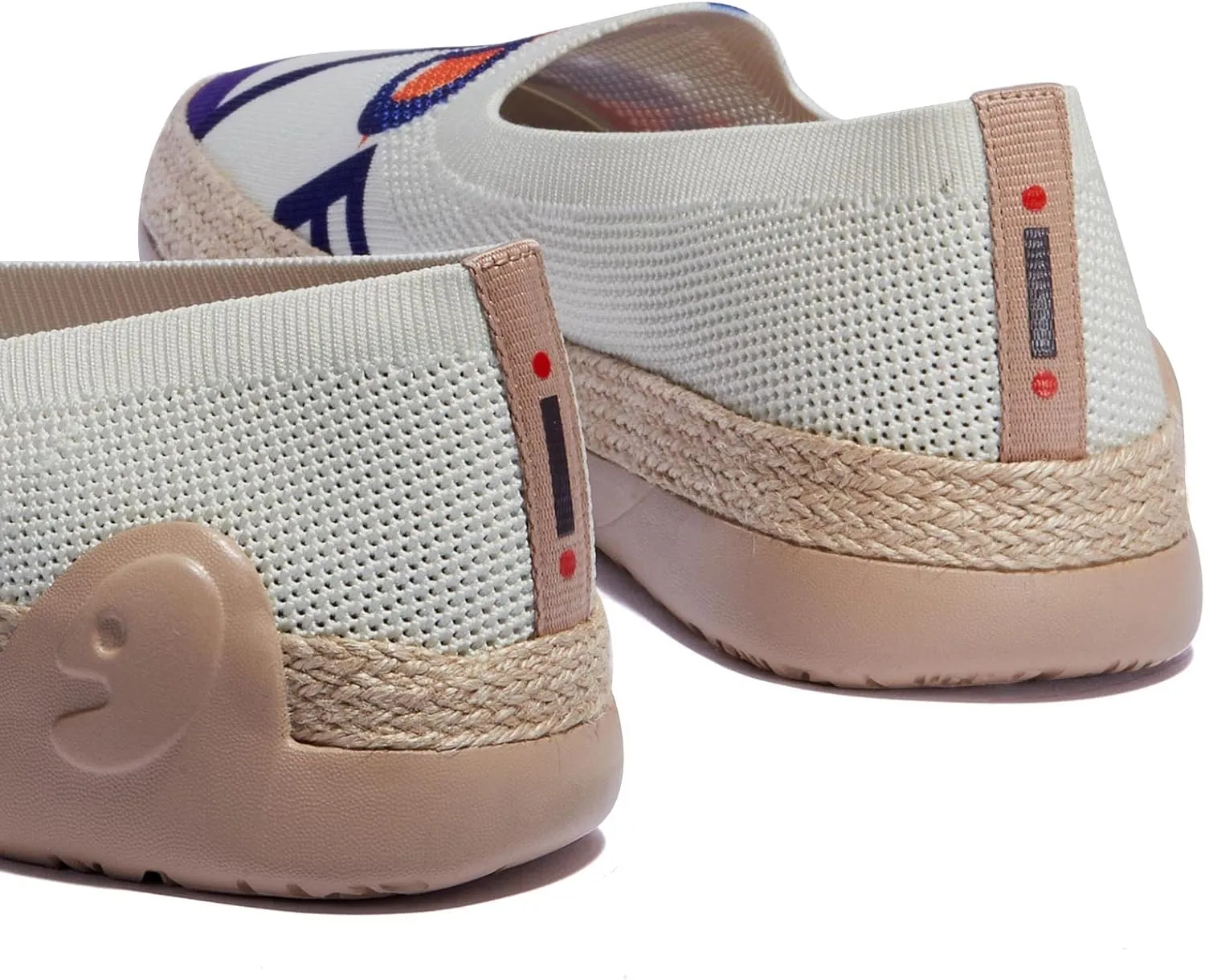 UIN Women's Espadrilles Slip On Lightweight Walking Casual Loafers Comfortable Art Painted Travel Shoes Marbella Series