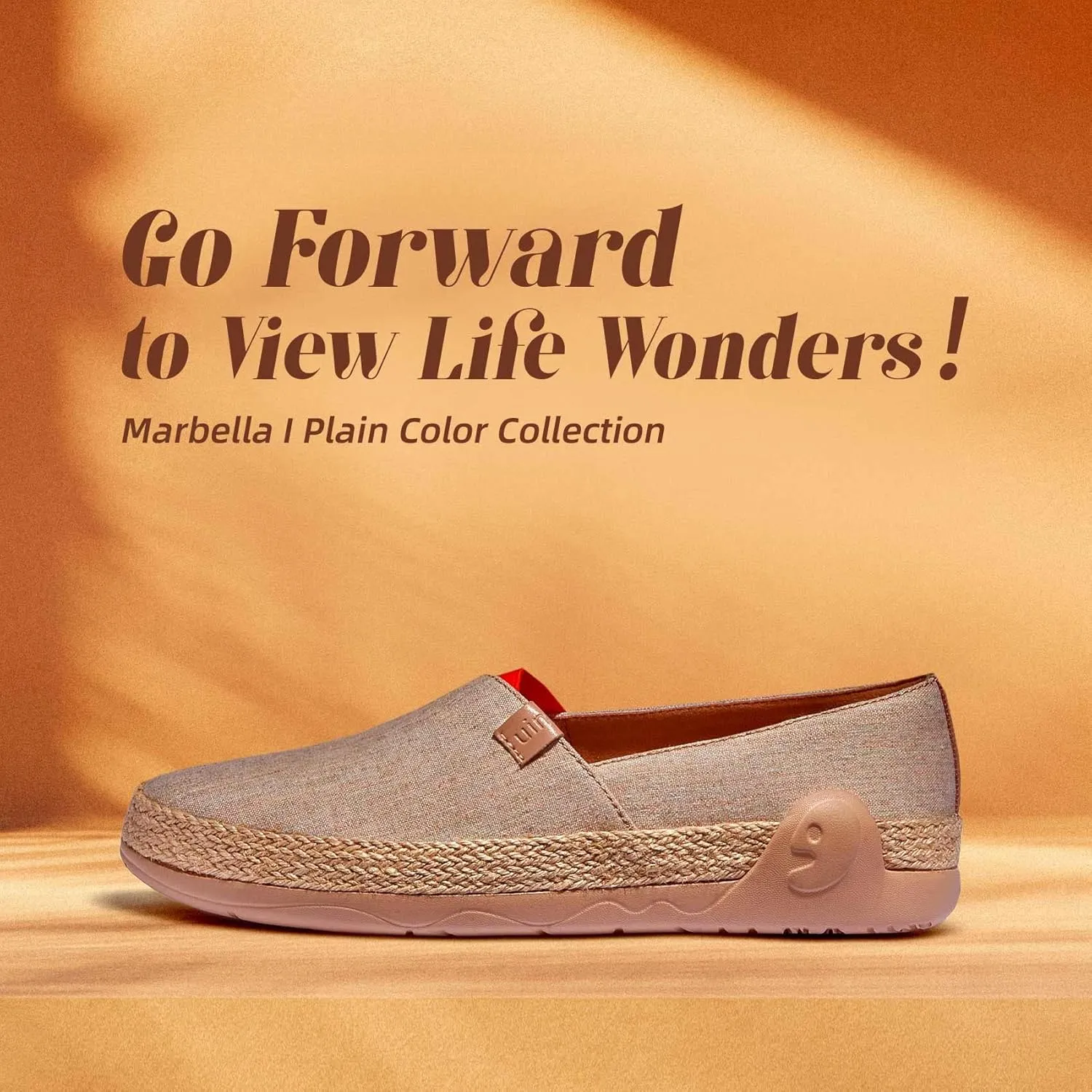 UIN Women's Espadrilles Slip On Lightweight Walking Casual Loafers Comfortable Art Painted Travel Shoes Marbella Series