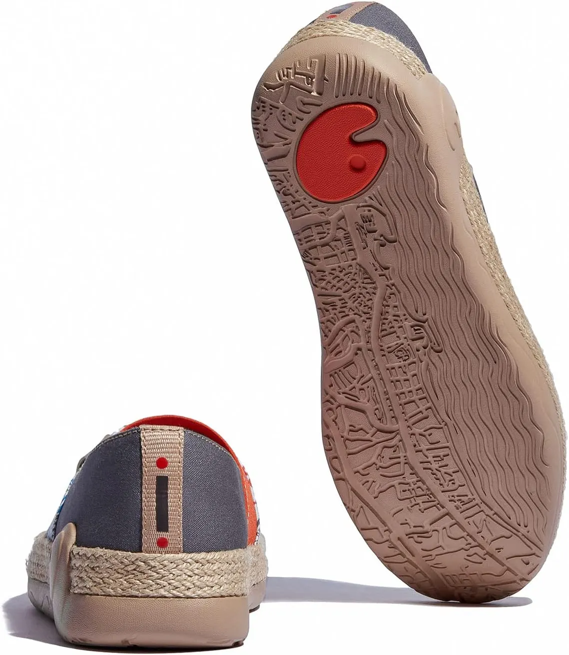UIN Women's Espadrilles Slip On Lightweight Walking Casual Loafers Comfortable Art Painted Travel Shoes Marbella Series