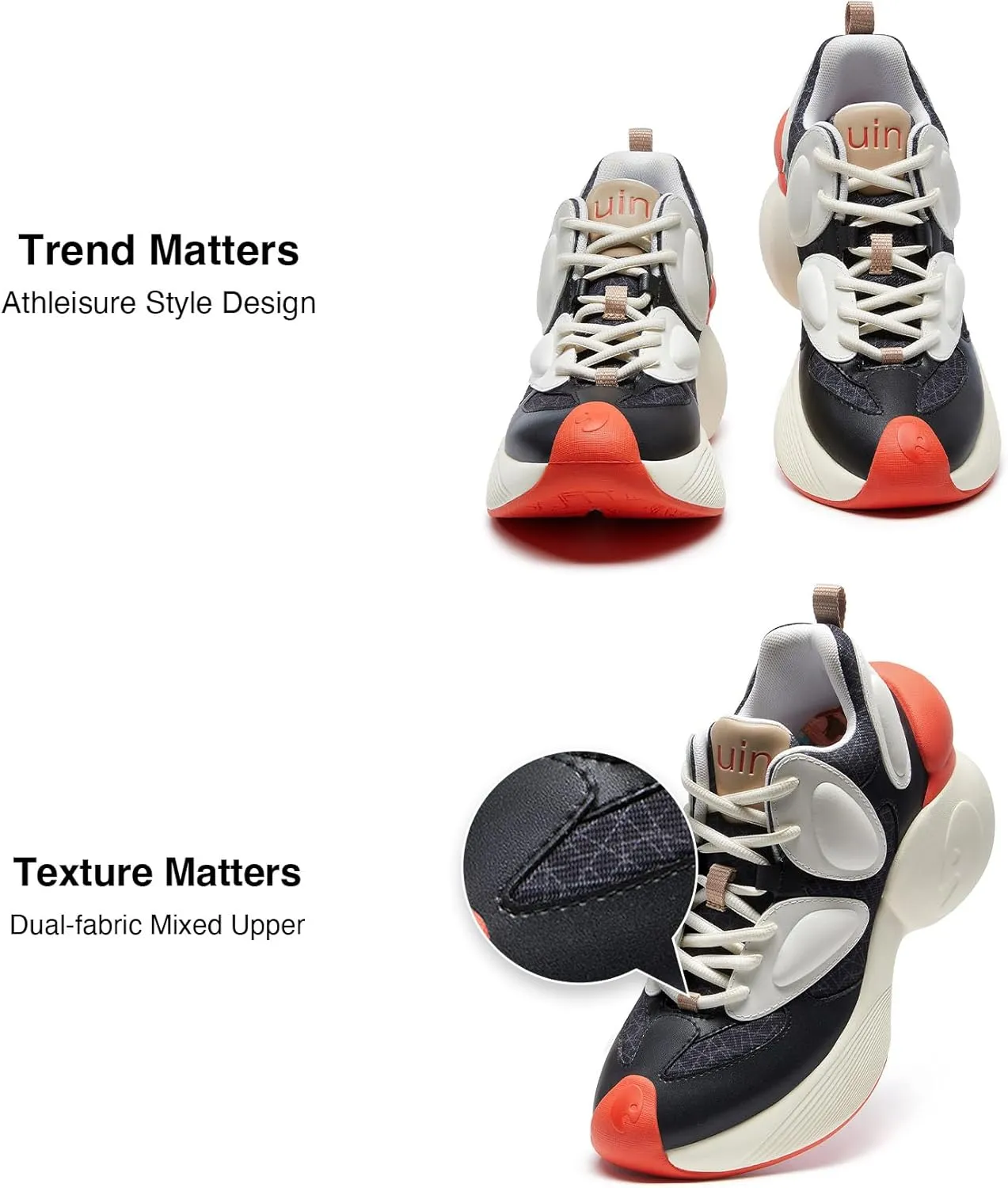 UIN Women's Fashion Sneakers Walking Art Travel Shoes Bilbao