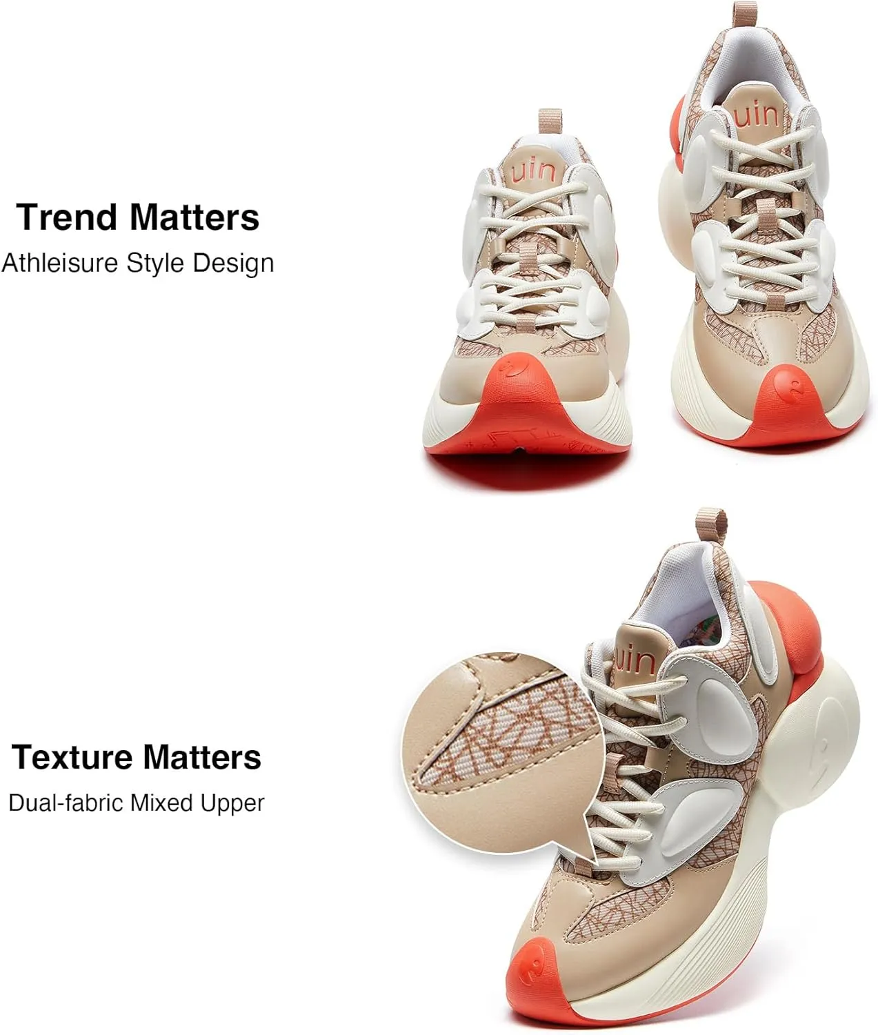 UIN Women's Fashion Sneakers Walking Art Travel Shoes Bilbao