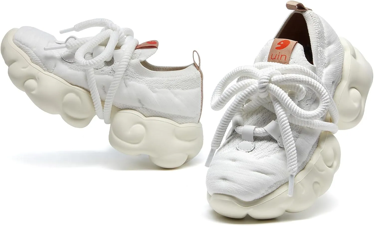 UIN Women's Platform Fashion Sneakers Chunky Walking Art Travel Shoes Cloud Series