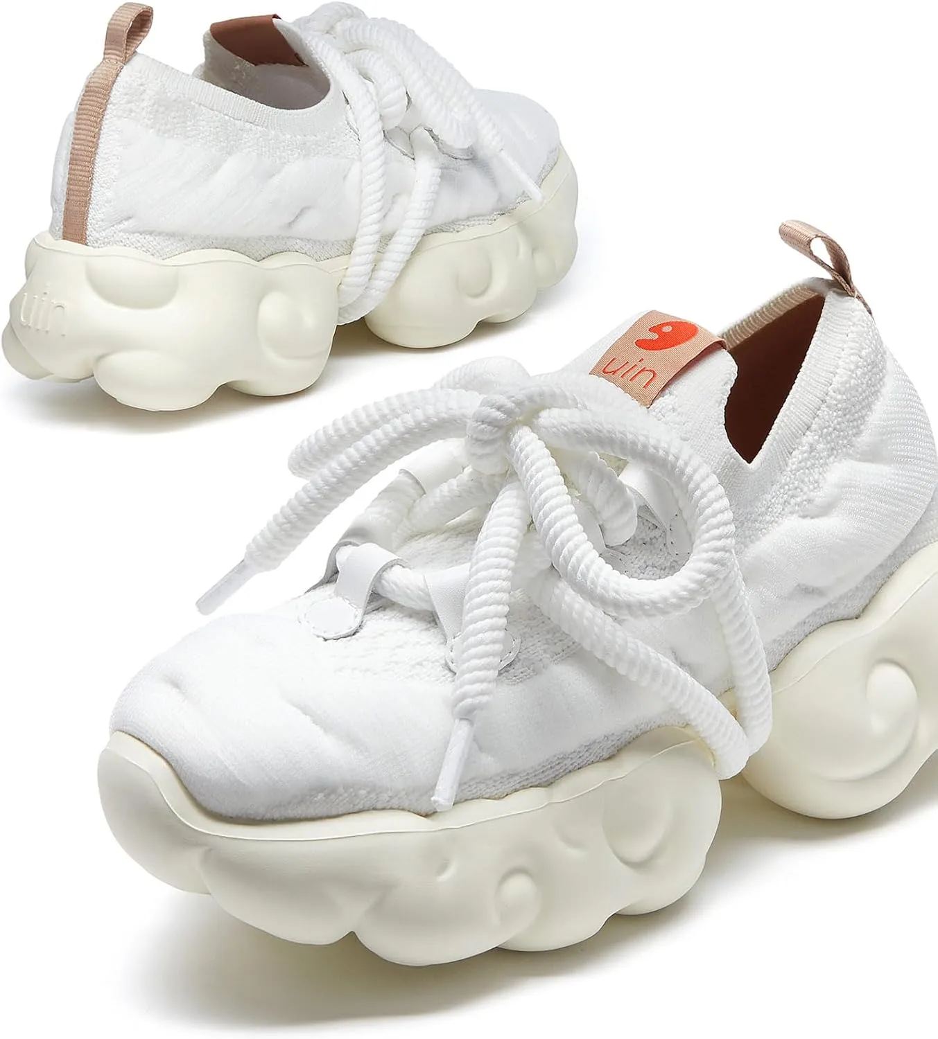 UIN Women's Platform Fashion Sneakers Chunky Walking Art Travel Shoes Cloud Series