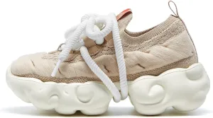 UIN Women's Platform Fashion Sneakers Chunky Walking Art Travel Shoes Cloud Series