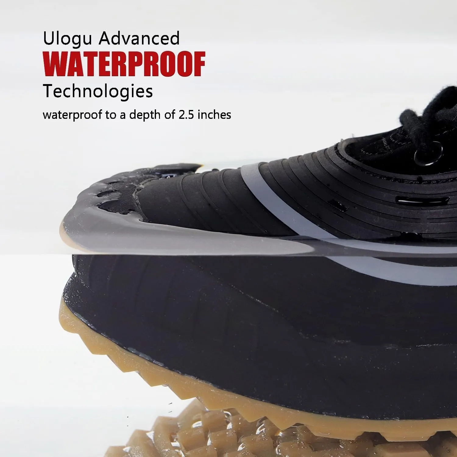 ulogu Snow Boots for Men Women丨Insulated Waterproof Fur Lined Booties丨Non Slip Lightweight Winter Shoes