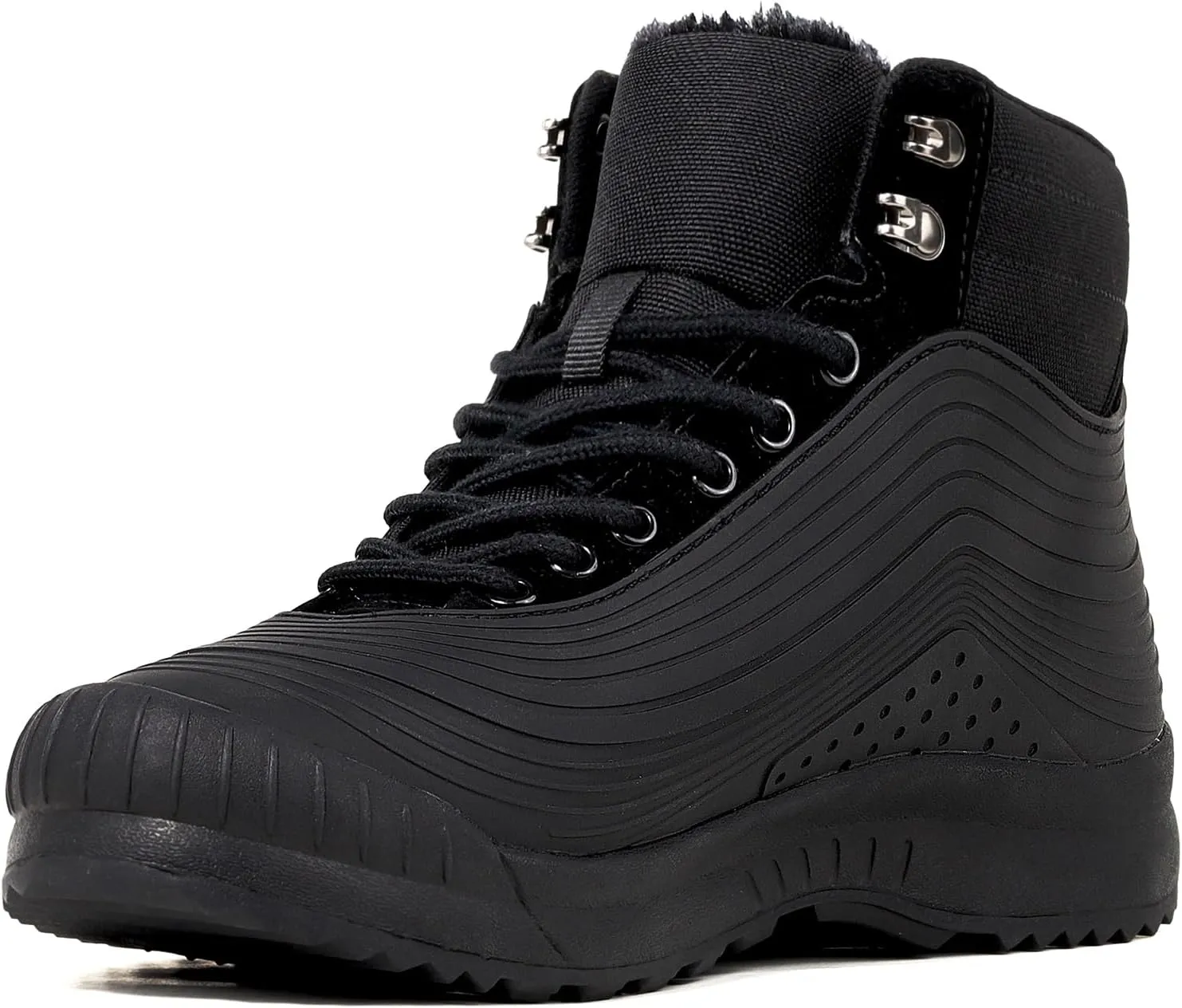 ulogu Snow Boots for Men Women丨Insulated Waterproof Fur Lined Booties丨Non Slip Lightweight Winter Shoes