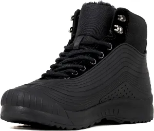 ulogu Snow Boots for Men Women丨Insulated Waterproof Fur Lined Booties丨Non Slip Lightweight Winter Shoes