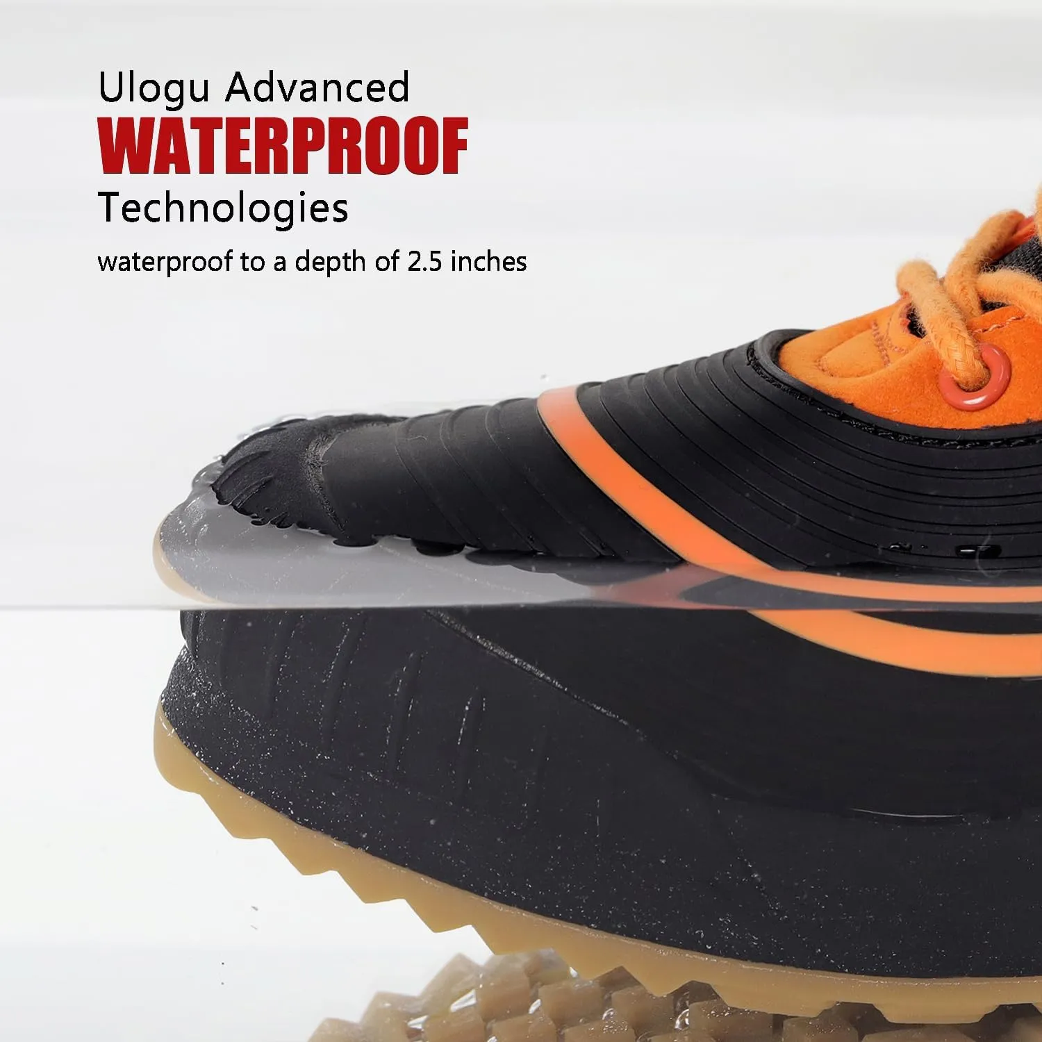 ulogu Snow Boots for Men Women丨Insulated Waterproof Fur Lined Booties丨Non Slip Lightweight Winter Shoes