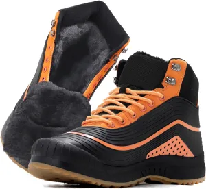 ulogu Snow Boots for Men Women丨Insulated Waterproof Fur Lined Booties丨Non Slip Lightweight Winter Shoes