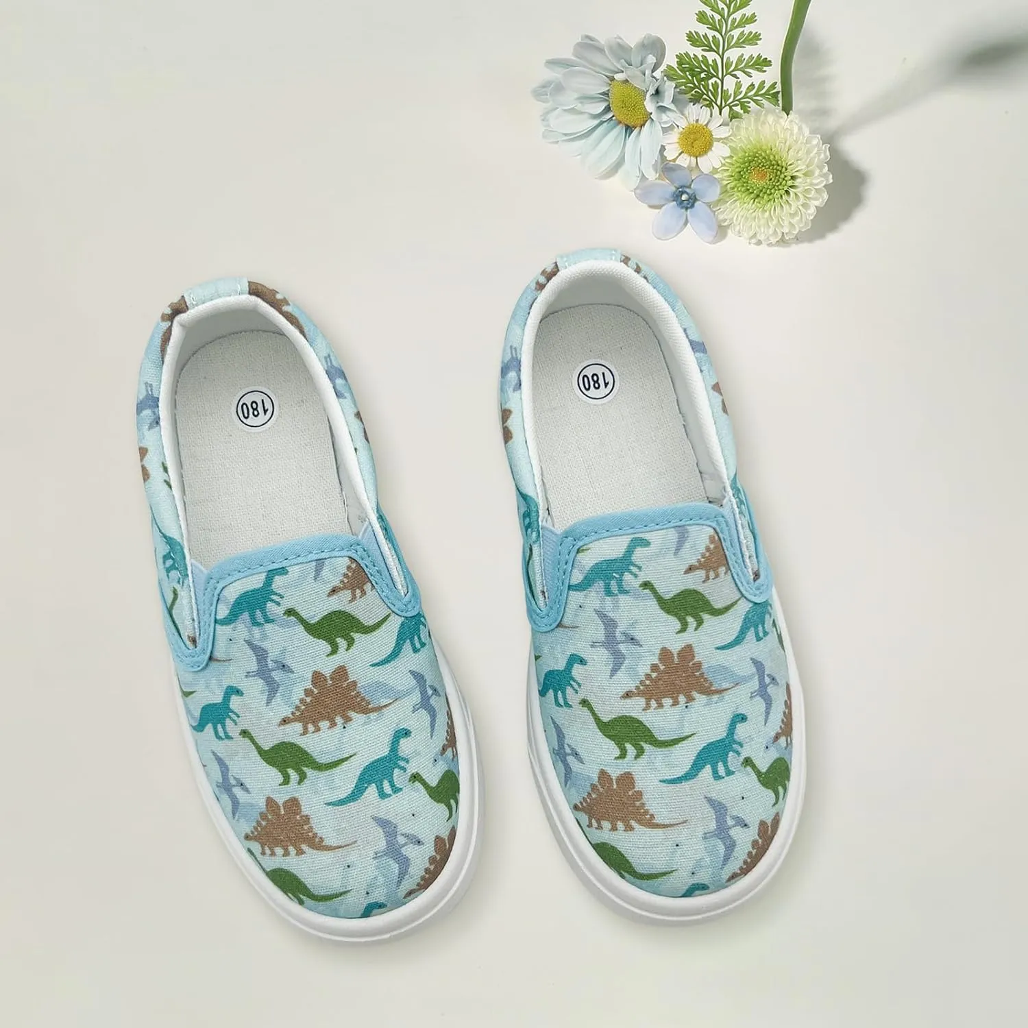 Unisex Canvas Sneakers Comfortable Breathable Casual Toddler Shoes Non-Slip Toddler Girl Sneakers