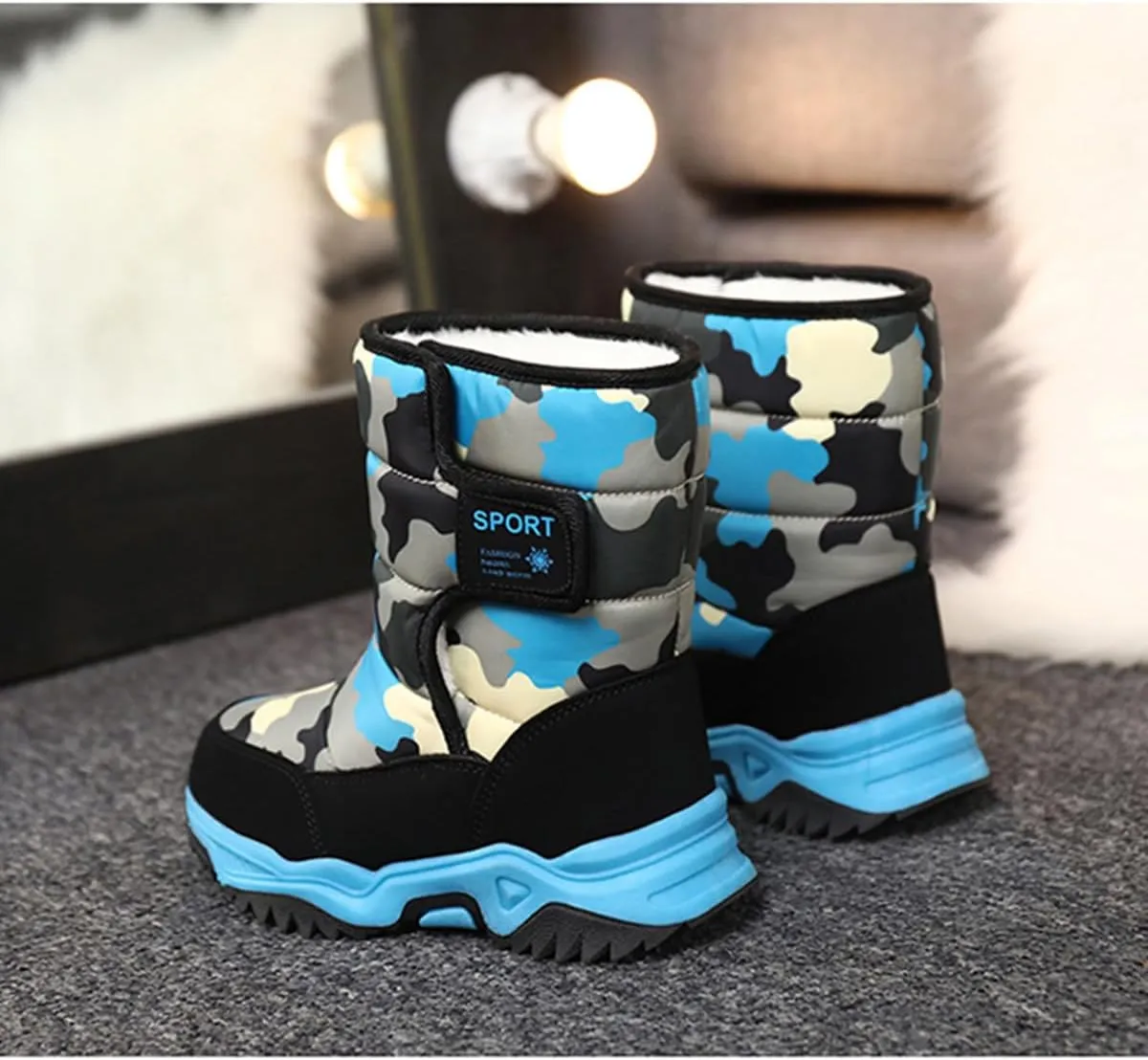 Unisex-Child Snow Boots Winter Waterproof Slip Resistant Cold Weather Shoes (Toddler/Little Kid/Big Kid)