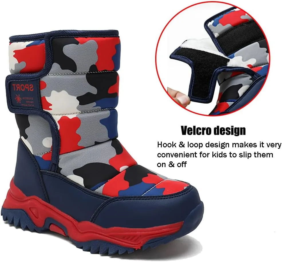 Unisex-Child Snow Boots Winter Waterproof Slip Resistant Cold Weather Shoes (Toddler/Little Kid/Big Kid)