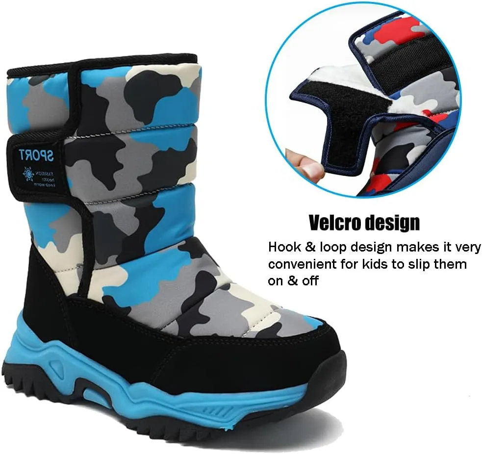 Unisex-Child Snow Boots Winter Waterproof Slip Resistant Cold Weather Shoes (Toddler/Little Kid/Big Kid)