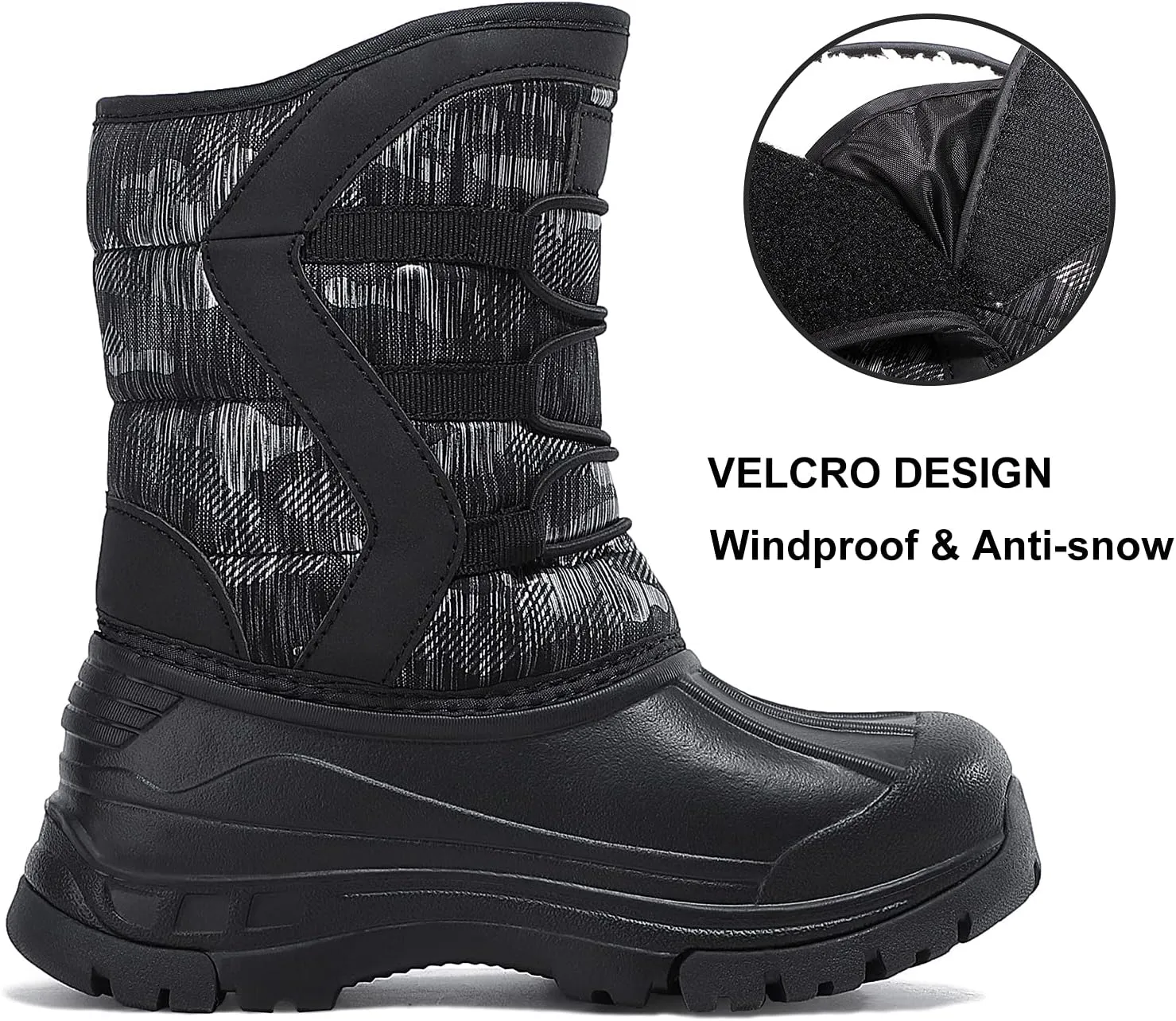 Unisex-Child Snow Boots Winter Waterproof Slip Resistant Cold Weather Shoes (Toddler/Little Kid/Big Kid)