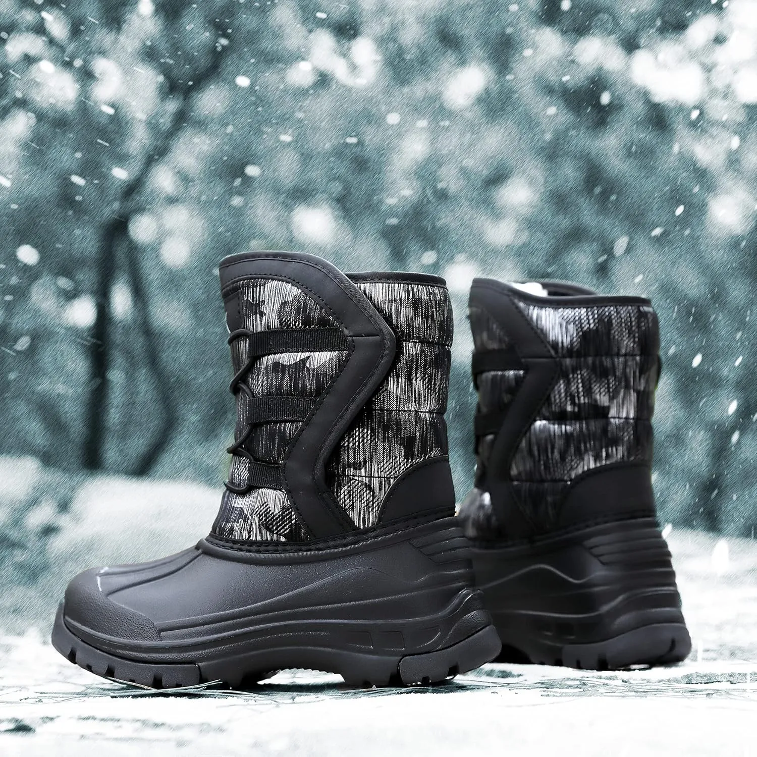 Unisex-Child Snow Boots Winter Waterproof Slip Resistant Cold Weather Shoes (Toddler/Little Kid/Big Kid)
