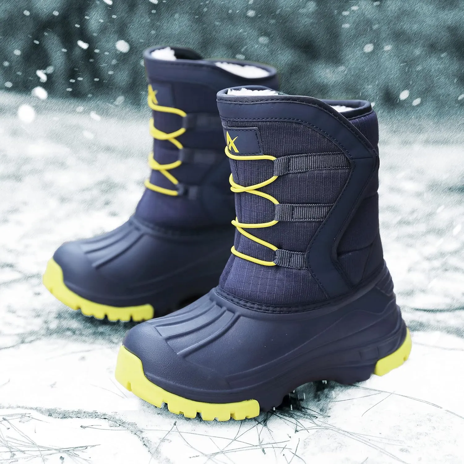 Unisex-Child Snow Boots Winter Waterproof Slip Resistant Cold Weather Shoes (Toddler/Little Kid/Big Kid)