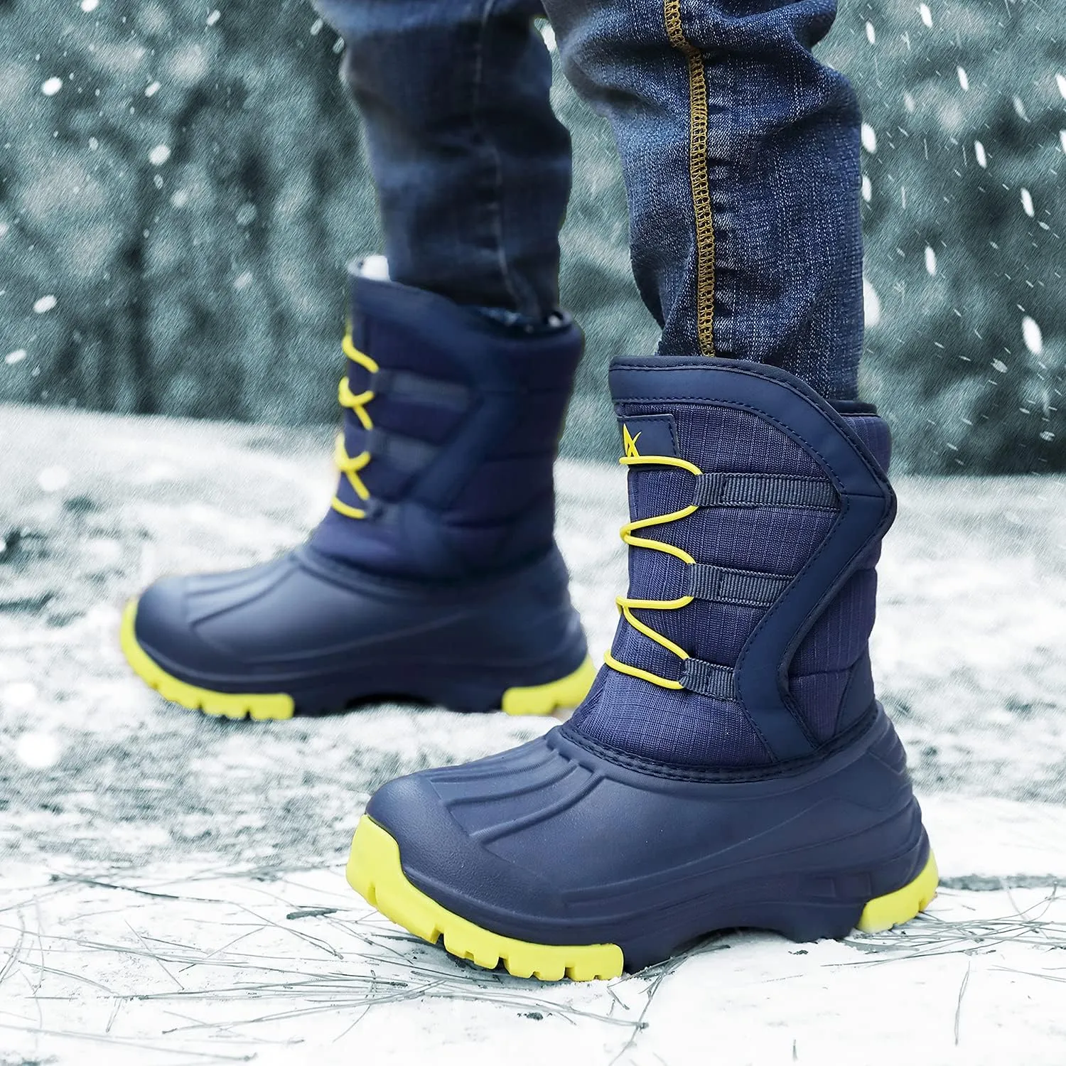 Unisex-Child Snow Boots Winter Waterproof Slip Resistant Cold Weather Shoes (Toddler/Little Kid/Big Kid)