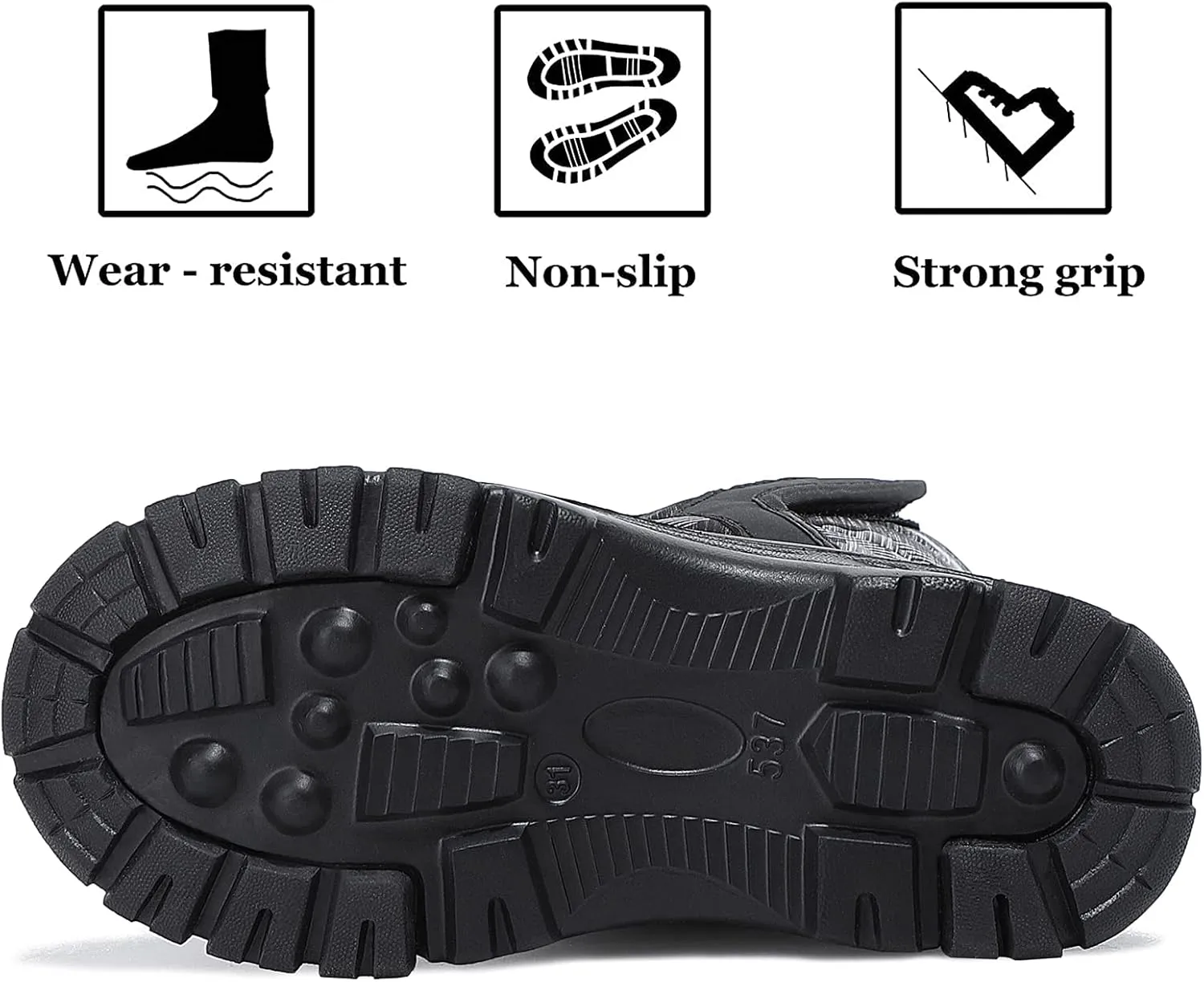 Unisex-Child Snow Boots Winter Waterproof Slip Resistant Cold Weather Shoes (Toddler/Little Kid/Big Kid)