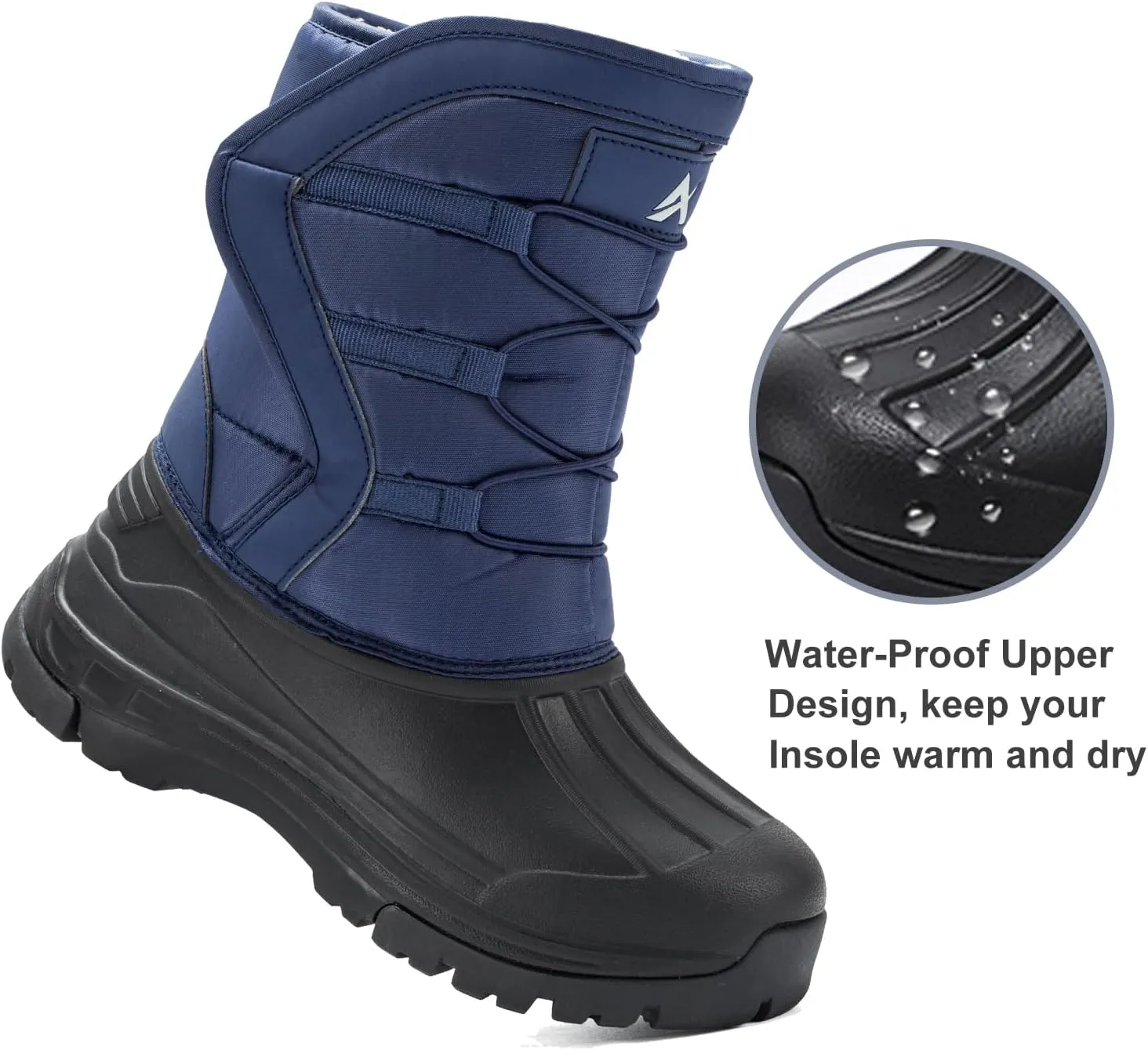 Unisex-Child Snow Boots Winter Waterproof Slip Resistant Cold Weather Shoes (Toddler/Little Kid/Big Kid)