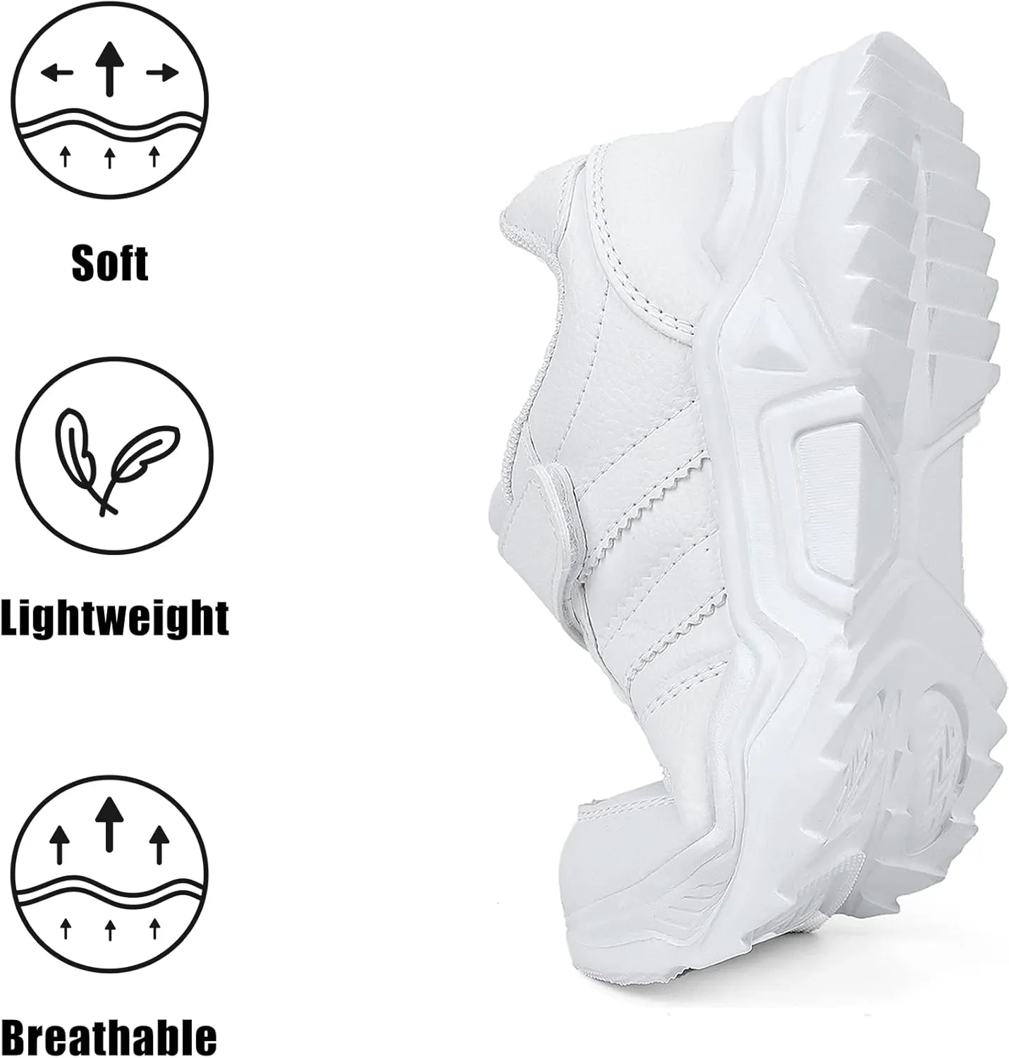 Unisex-Child White Boys Girls Shoes Antiskid Tennis Sneakers Outdoor Casual Kids Shoes Running Shoes(Toddler/Little Kid/Big Kid)