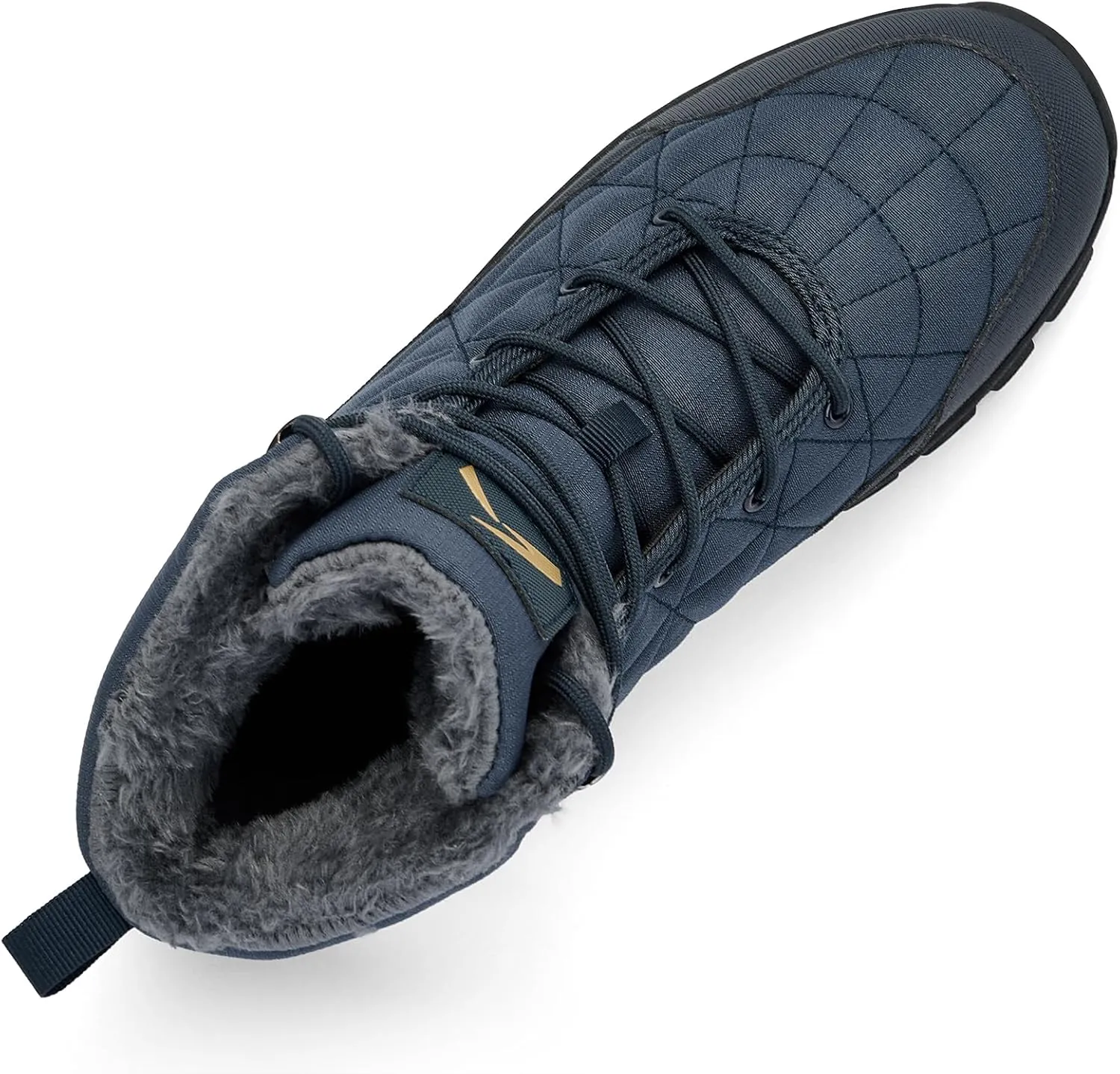 UPSOLO Men's Snow Winter Boots Lightweight Waterproof Fur Lined Anti-slip Cold Weather Shoes