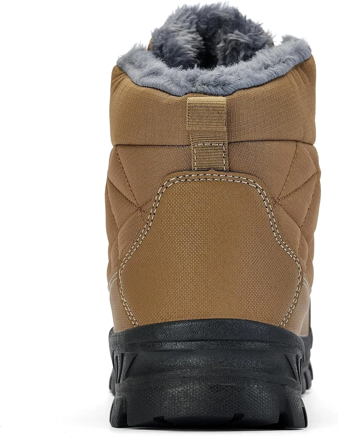 UPSOLO Men's Snow Winter Boots Lightweight Waterproof Fur Lined Anti-slip Cold Weather Shoes