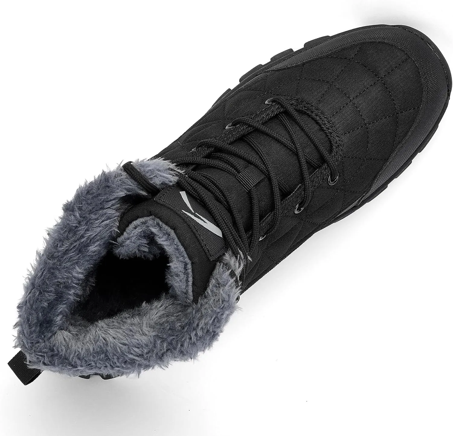 UPSOLO Men's Snow Winter Boots Lightweight Waterproof Fur Lined Anti-slip Cold Weather Shoes