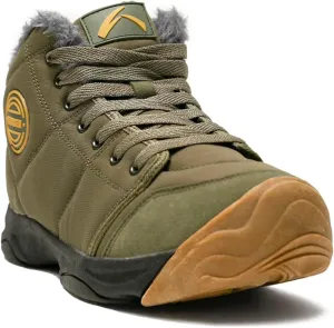 UPSOLO Mens Winter Trekking Snow Boots Water Resistant Shoes Anti-Slip Fully Fur Lined Casual Lightweight Hiking Boot