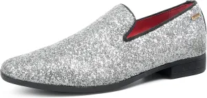 UUBARIS Mens Dress Loafers Tuxedo Suit Slip on Shoes