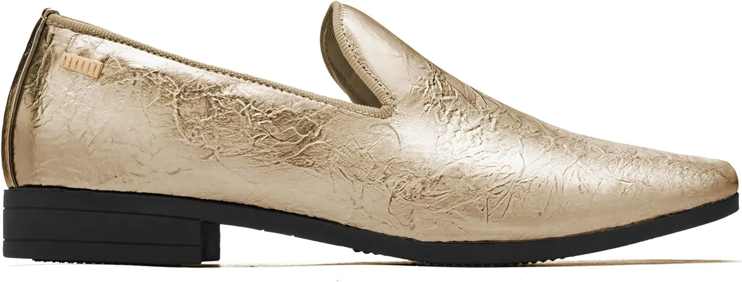 UUBARIS Mens Dress Loafers Tuxedo Suit Slip on Shoes