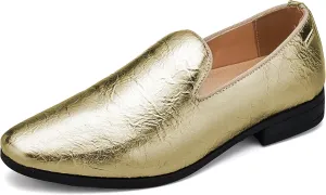 UUBARIS Mens Dress Loafers Tuxedo Suit Slip on Shoes