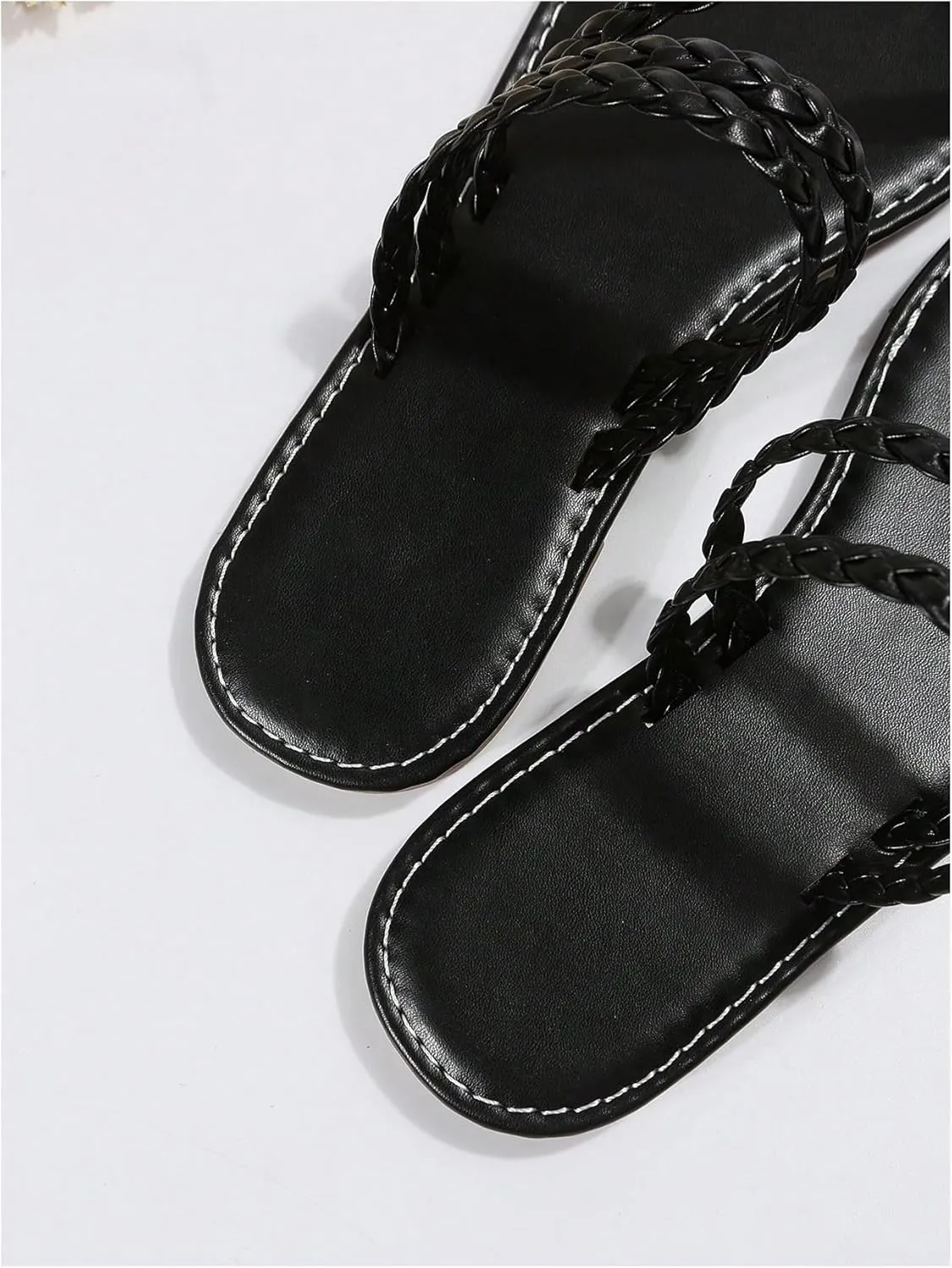 Verdusa Women's Strappy Thong Sandals Beach Sandals Boho Flats