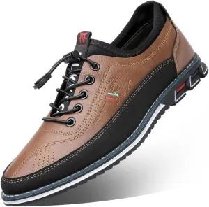 Veslexth Men Casual Business Shoes Slip-on Adjustable Loafers Driving Working Walking Party Formal Oxfords