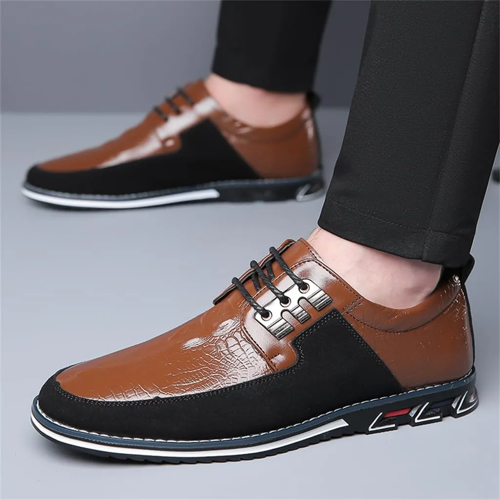 Veslexth Men's Loafer Dress Shoes Fashion Casual Lace-Up Walking Sneakers Comfortable Business Work Sport Shoes