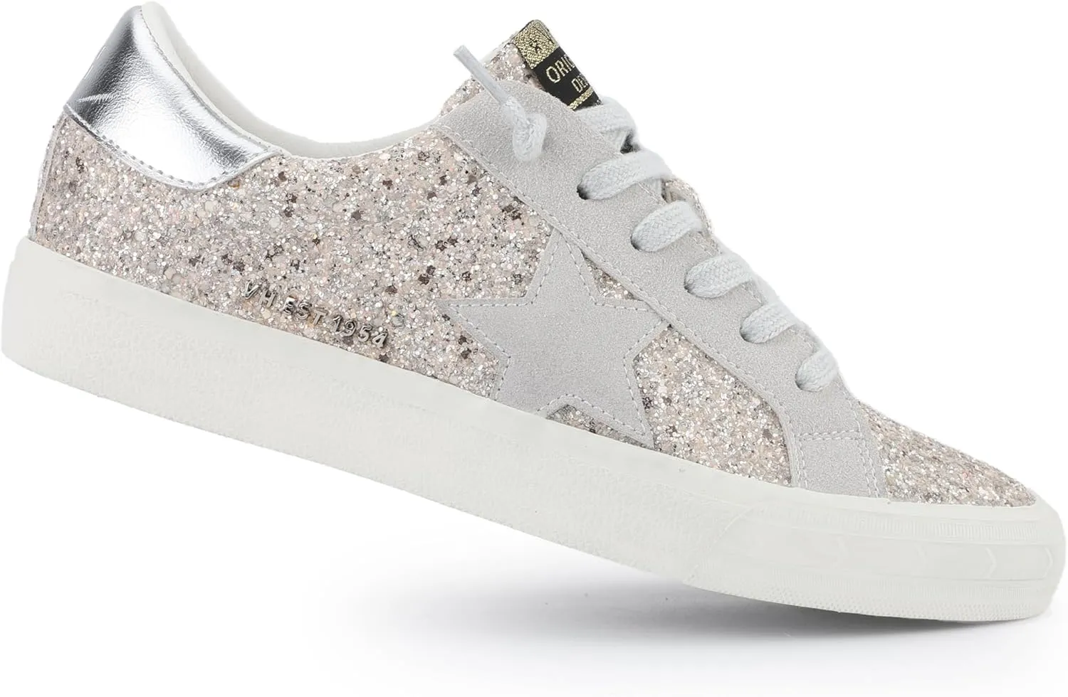 Vintage Havana Grande Women’s Fashion Sneakers | Star Tennis Shoes Womens | Low Top Slip On | Walking Comfortable Casual
