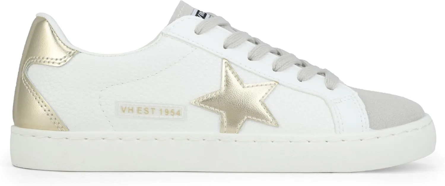 VINTAGE HAVANA Women’s Fashion Sneakers | Casual Lace up Low Top Tennis Shoes | Cute Trendy Dressy Sneakers