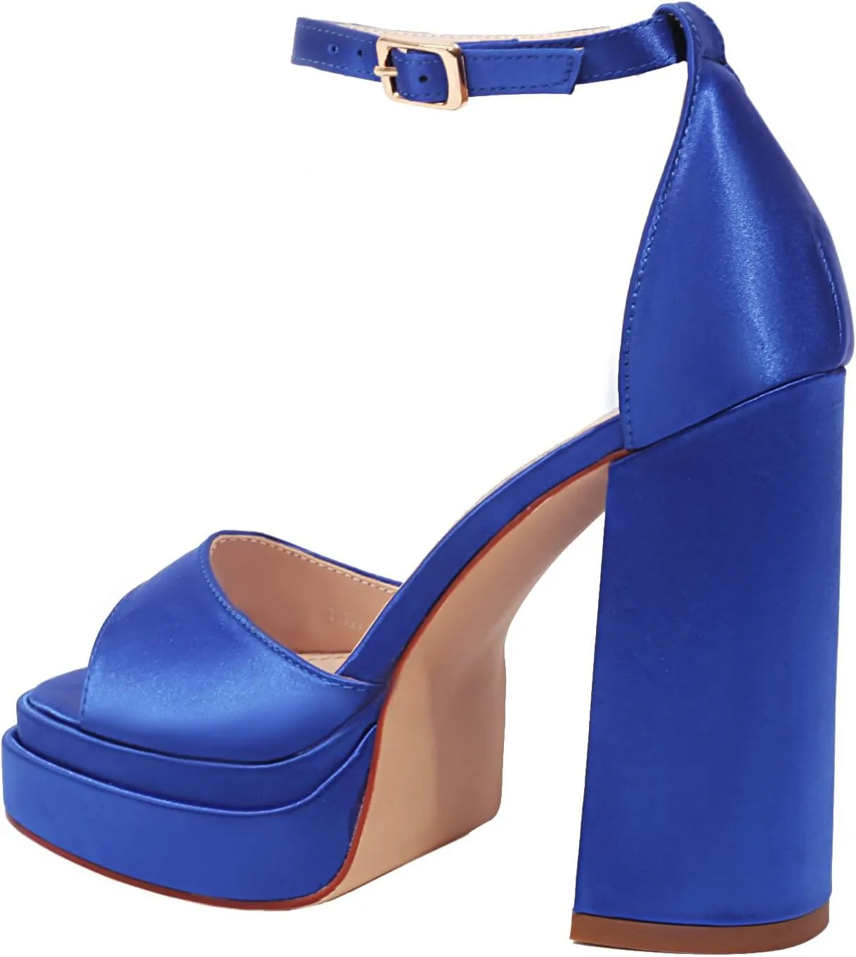 vivianly Women's Platform High Chunky Heels Sandals Open Toe Block Heeled Sandals Ankle Strap Pumps Party Dress Wedding