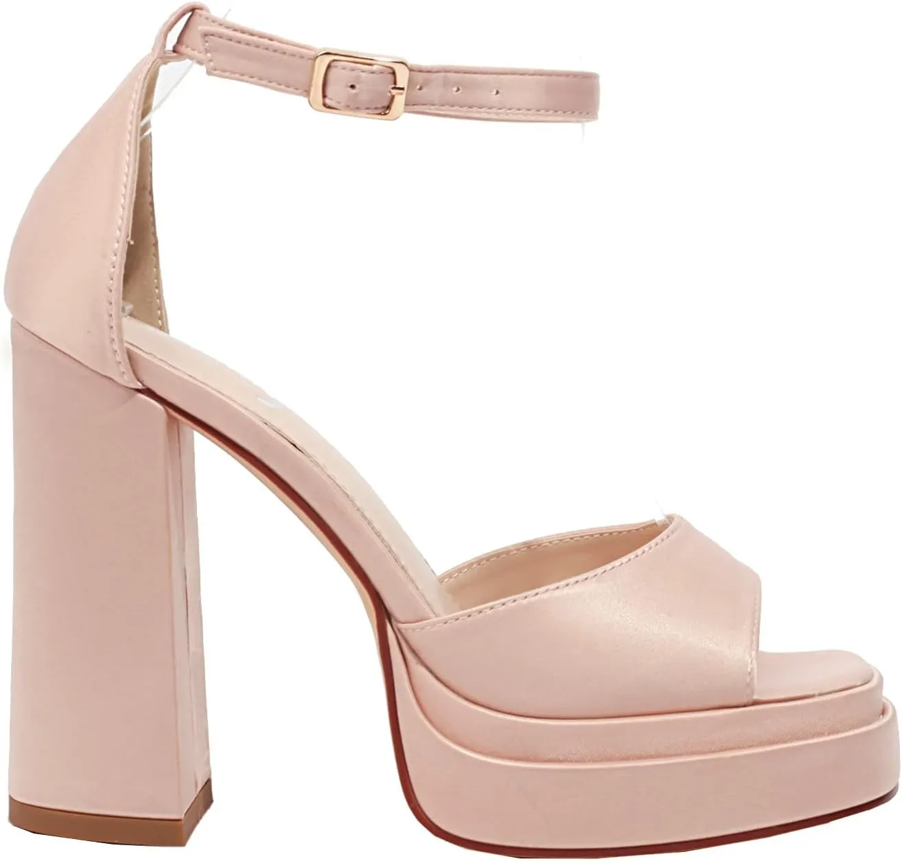 vivianly Women's Platform High Chunky Heels Sandals Open Toe Block Heeled Sandals Ankle Strap Pumps Party Dress Wedding