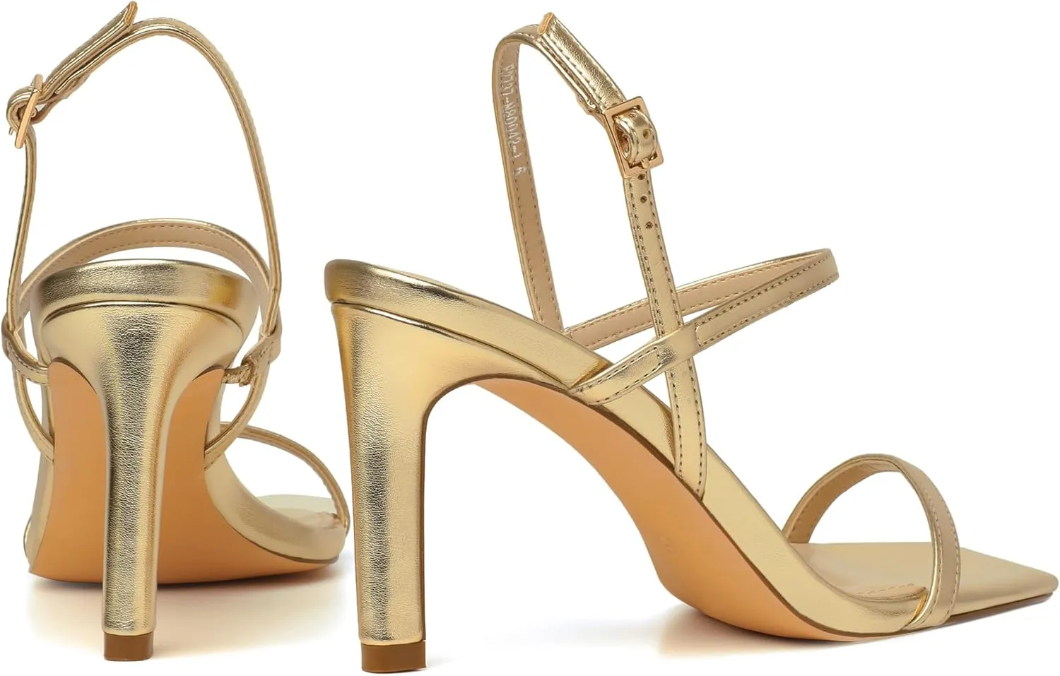 vivianly Women's Strappy Heels for Women Sandals Trendy Square Toe Sandals with Ankle Strap For Weddings, Proms, Parties