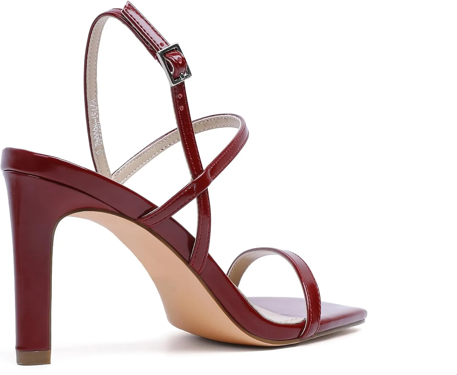 vivianly Women's Strappy Heels for Women Sandals Trendy Square Toe Sandals with Ankle Strap For Weddings, Proms, Parties