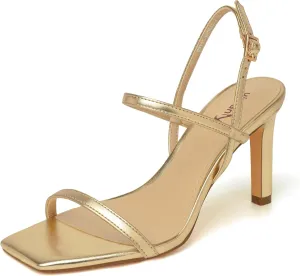 vivianly Women's Strappy Heels for Women Sandals Trendy Square Toe Sandals with Ankle Strap For Weddings, Proms, Parties