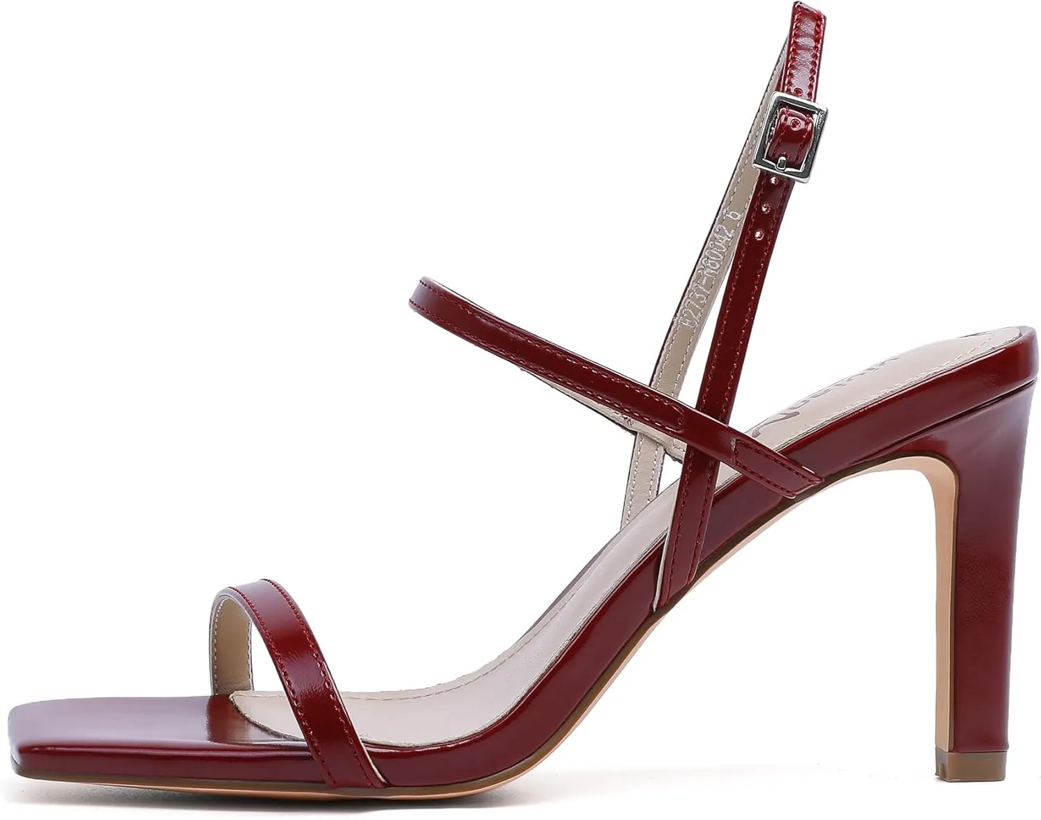 vivianly Women's Strappy Heels for Women Sandals Trendy Square Toe Sandals with Ankle Strap For Weddings, Proms, Parties