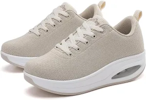 Walking Shoes for Women Air Cushion Nurse Slip Resistant Work Running Sneakers Food Service Platform Comfortable All Day Weight Light