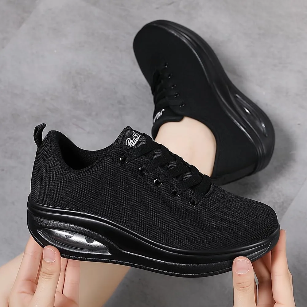 Walking Shoes for Women Air Cushion Nurse Slip Resistant Work Running Sneakers Food Service Platform Comfortable All Day Weight Light