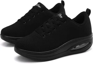 Walking Shoes for Women Air Cushion Nurse Slip Resistant Work Running Sneakers Food Service Platform Comfortable All Day Weight Light