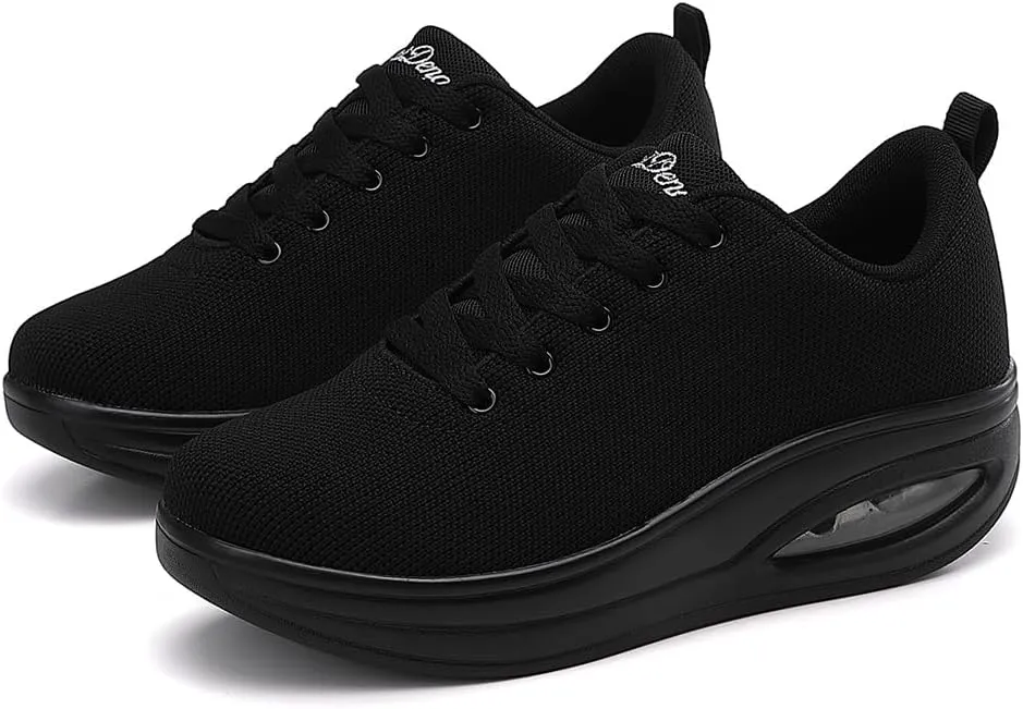 Walking Shoes for Women Air Cushion Nurse Slip Resistant Work Running Sneakers Food Service Platform Comfortable All Day Weight Light