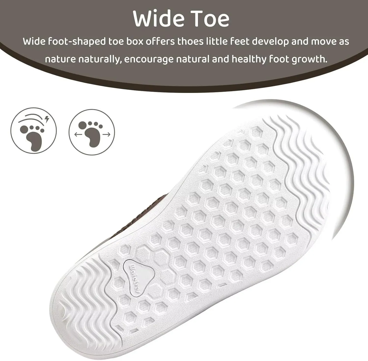 WateLves Toddler Little Kid Wide Barefoot Shoes Boys Girls Minimalist Slip On Sneakers Canvas Walking Shoes Fit Naturally Zero Drop Sole