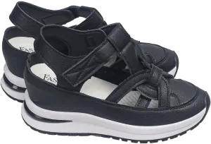 Wedge Sandals for Women Ankle Strap High Heel Platform Open Toe Walking Shoes Cross Band Comfort Wear Dressy Summer Wedges Espadrille Elastic Crisscross Slip on Casual 2025 Fashion Sandal