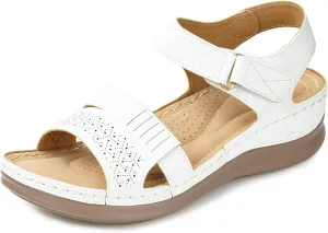 Wedge Sandals for Women Dressy - Comfortable Womens Wedge Sandals Low Heel Walking Flat Shoes