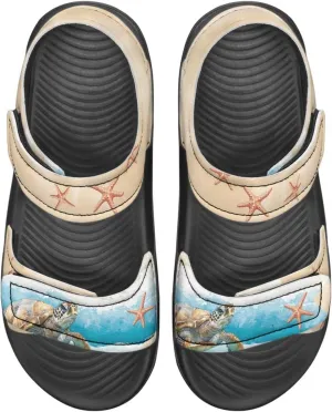 Whale Axolotl Sandals Cartoon Kids Summer Beach Water Shoes Toddler Boys Girls Sport Athletic Outdoor Sandals Adjustable